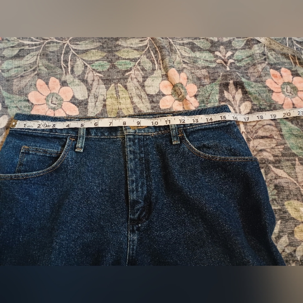 Vtg Wrangler Blues Womens Mom Jeans 10X30 Dark High Rise Retro 90s Cowgirl - Picture 10 of 10